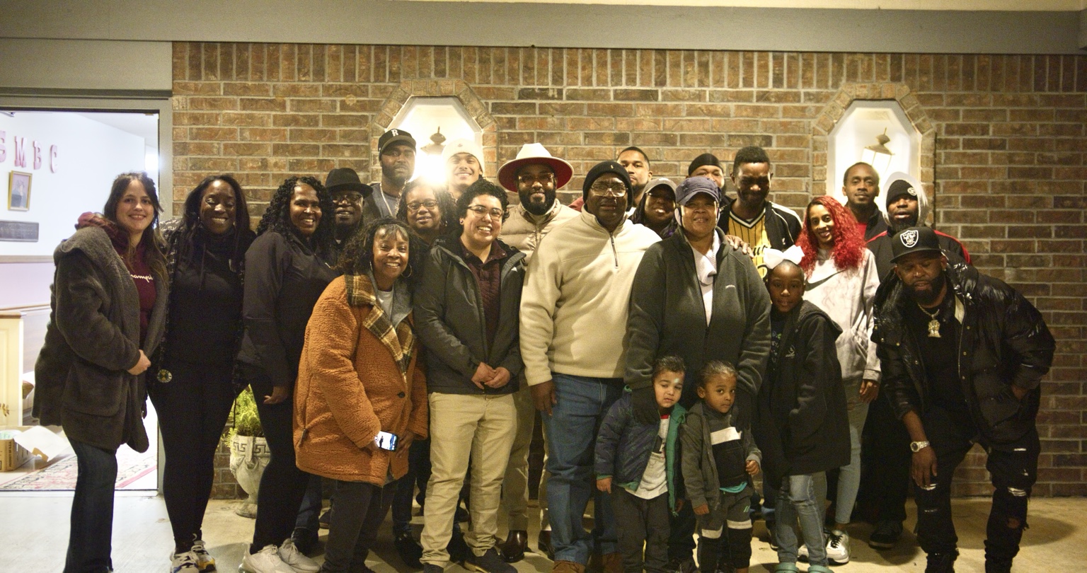 Group gathered at a community event in Fort Smith