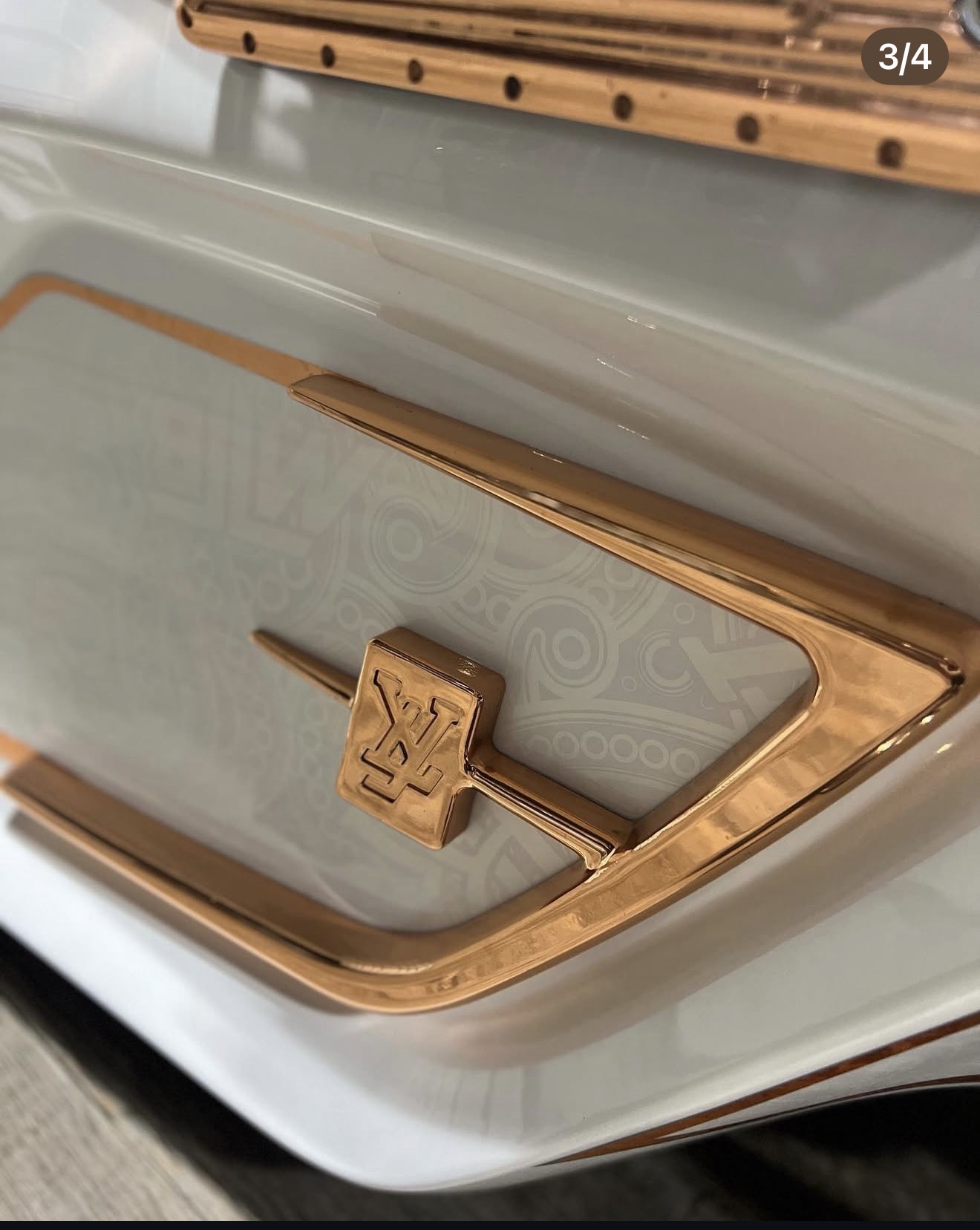 Luxury-inspired decorative trim on POWER OUTAGE