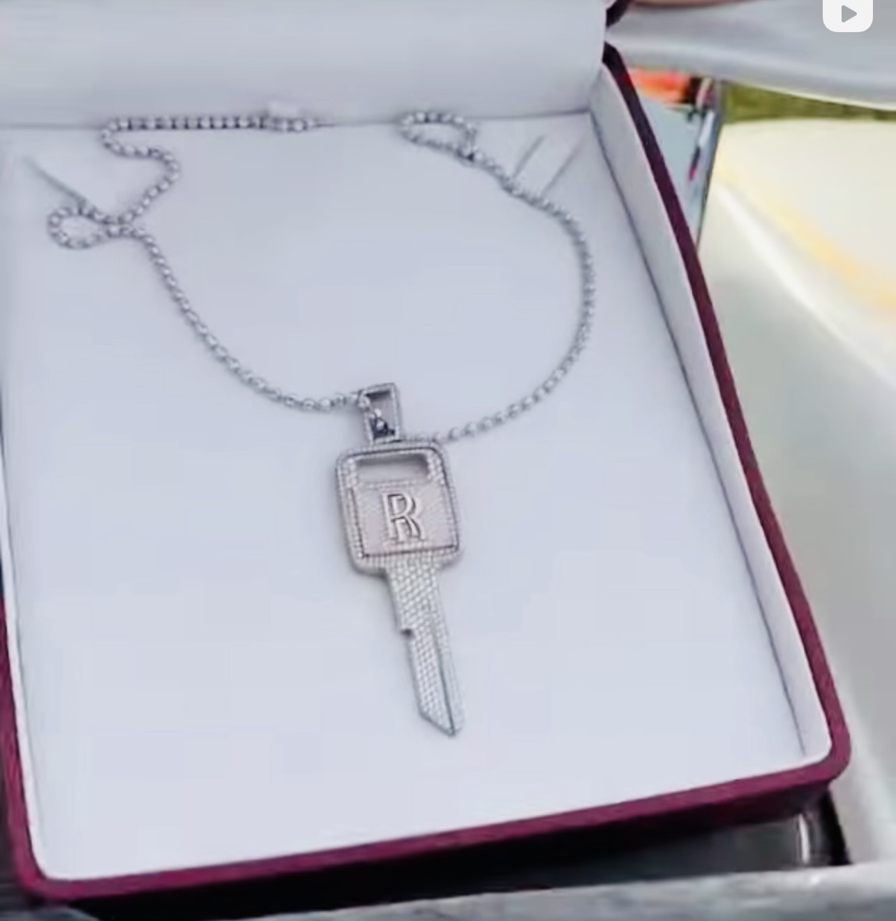 Rolls-Royce-inspired custom key pendant
