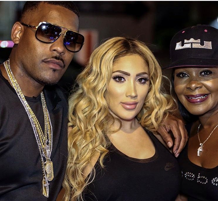 Young Lace with entertainment-industry guests